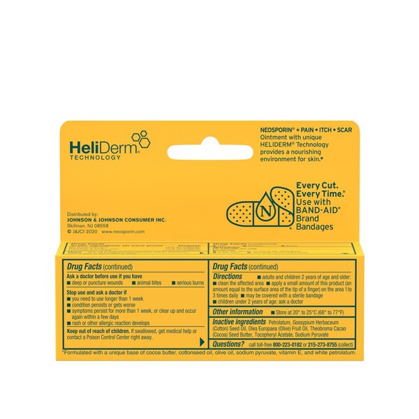 Neosporin Pain Itch Scar Antibiotic Ointment