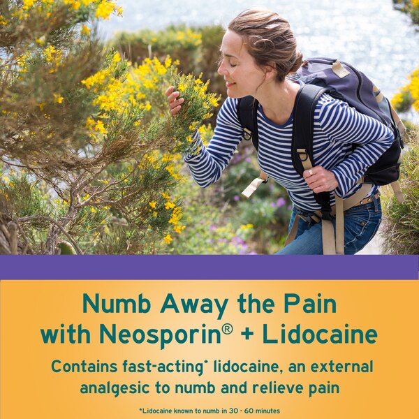 Neosporin + Lidocaine Pain Relieving Antibiotic Ointment, 0.5 OZ