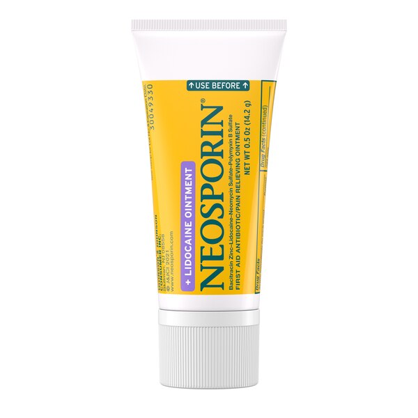 Neosporin + Lidocaine Pain Relieving Antibiotic Ointment, 0.5 OZ