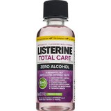 Listerine Total Care Anticavity Fluoride Zero Alcohol Mouthwash, Fresh Mint, 3.2 OZ, thumbnail image
