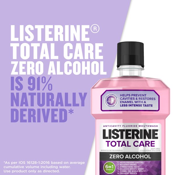 Listerine Total Care Alcohol Free Anticavity Fluoride Mouthwash, Fresh Mint