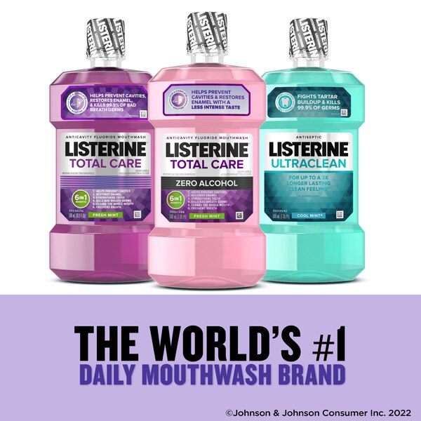 Listerine Total Care Alcohol Free Anticavity Fluoride Mouthwash, Fresh Mint