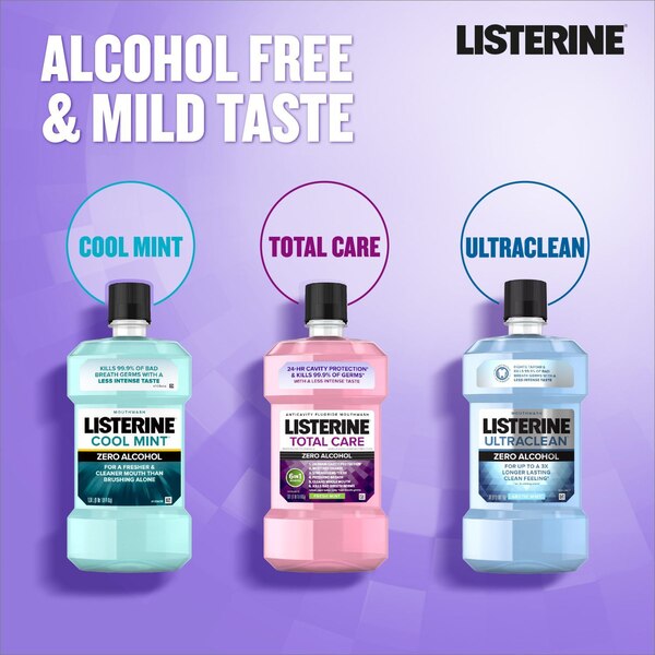 Listerine Total Care Anticavity Mouthwash Fresh Mint, 3.2 OZ