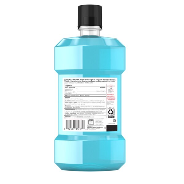 Listerine Gum Therapy Antigingivitis Antiplaque Mouthwash, Glacier Mint