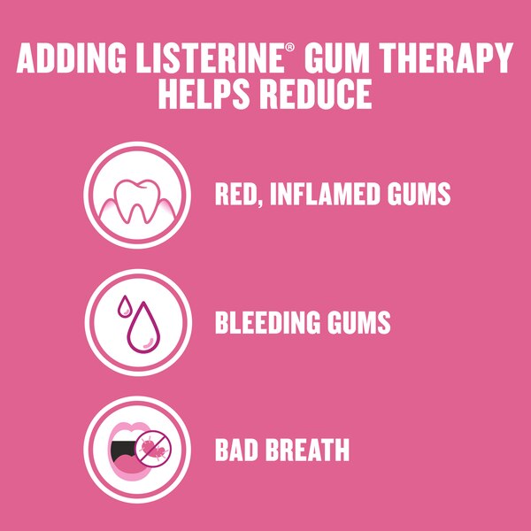Listerine Gum Therapy Antigingivitis Antiplaque Mouthwash, Glacier Mint
