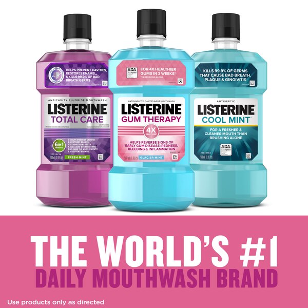 Listerine Gum Therapy Antigingivitis Antiplaque Mouthwash, Glacier Mint