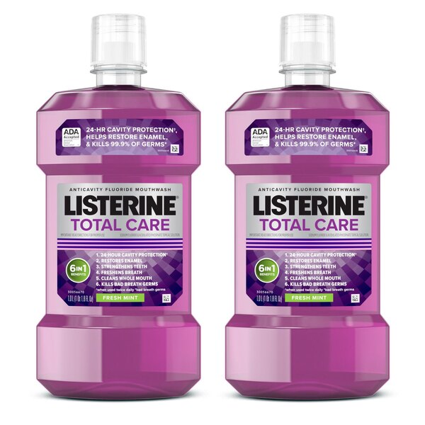 Listerine Total Care Anticavity Mouthwash, Fresh Mint