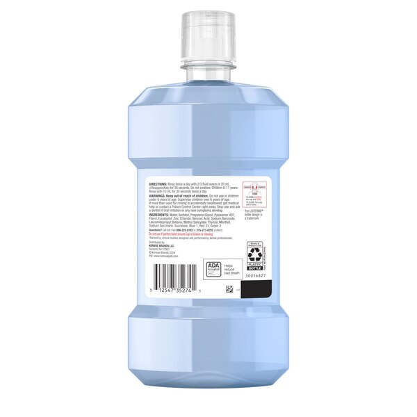 Listerine Clinical Solutions Breath Defense Mouthwash, Smooth Mint, 16.9 OZ
