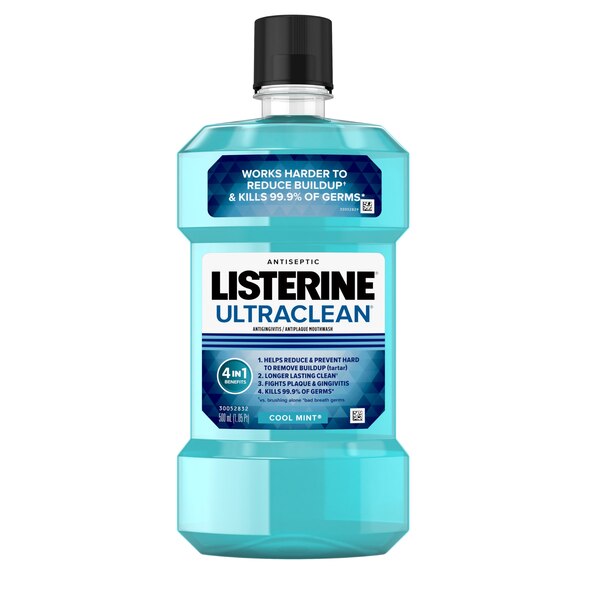 Listerine Ultraclean Antiseptic Antigingivitis Mouthwash for Tartar and Plaque, Cool Mint