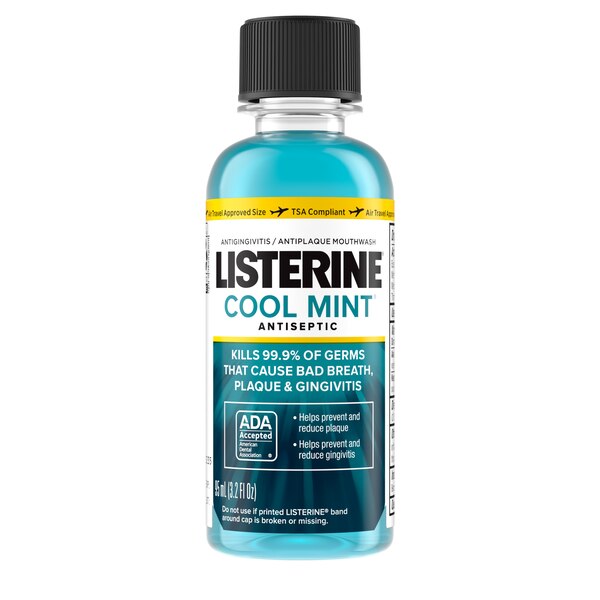 Listerine - Enjuague bucal antiséptico para el mal aliento, la placa y la gingivitis, Cool Mint