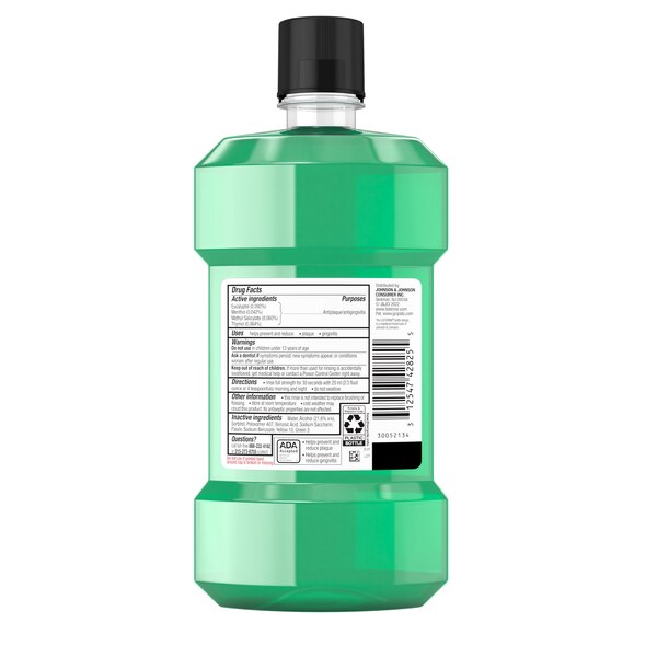 Listerine Antiseptic Mouthwash for Bad Breath, Plaque, and Gingivitis, Fresh Burst