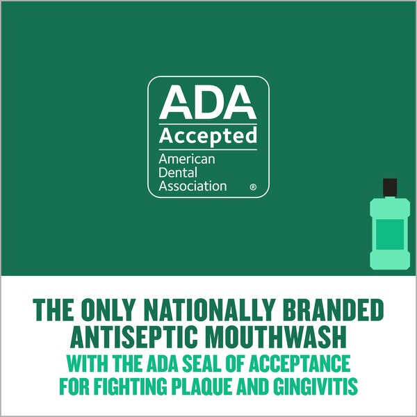 Listerine Antiseptic Mouthwash for Bad Breath, Plaque, and Gingivitis, Fresh Burst