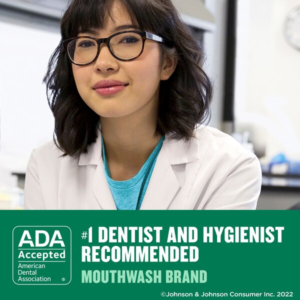 Listerine Antiseptic Mouthwash for Bad Breath, Plaque, and Gingivitis, Fresh Burst