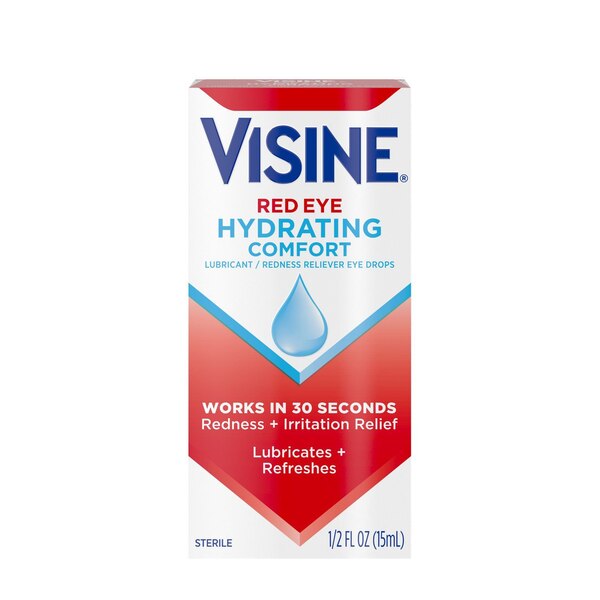 Visine Redeye Hydrating Comfort Eye Drops, 0.5 FL OZ