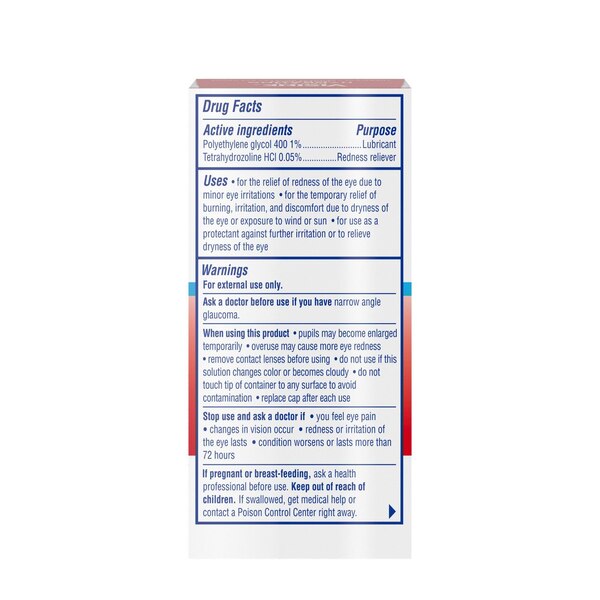 Visine Redeye Hydrating Comfort Eye Drops, 0.5 FL OZ