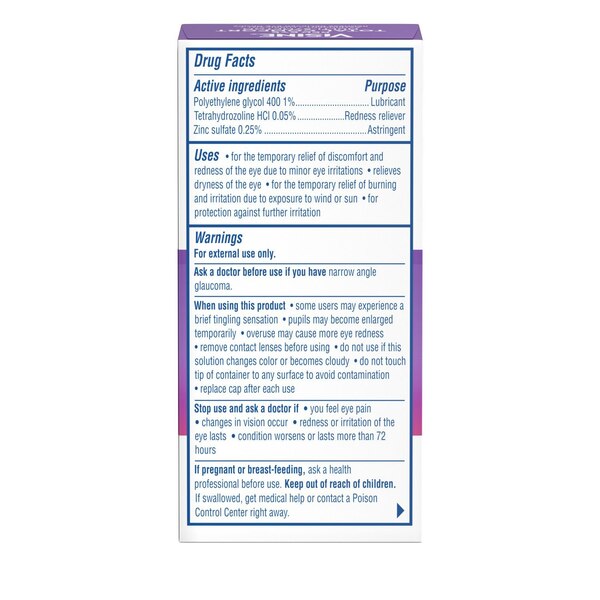 Visine Red Eye Total Comfort Multi-Symptom Eye Drops, 0.5 FL OZ