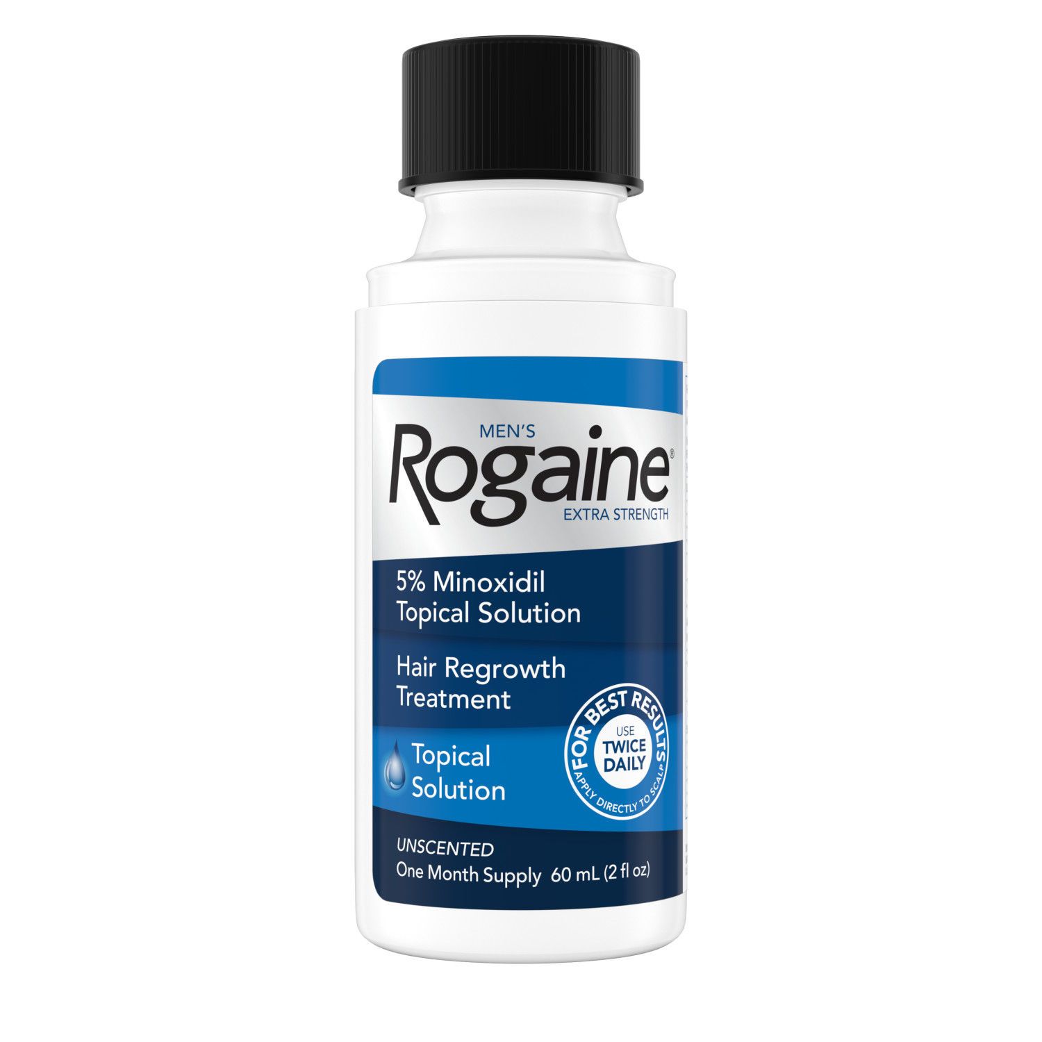 Rogaine Men's Extra Strength 5% Minoxidil Solution for Hair Regrowth