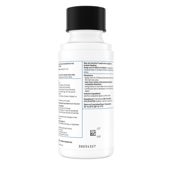 Rogaine Men's Extra Strength 5% Minoxidil Solution for Hair Regrowth