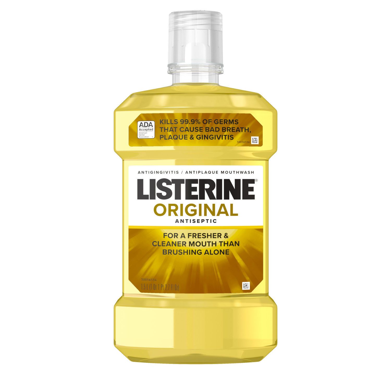 Listerine Antiseptic Mouthwash for Bad Breath, Plaque, and Gingivitis, Original