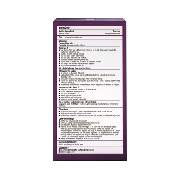 Rogaine Women's 2% Minoxidil Solution for Hair Regrowth
