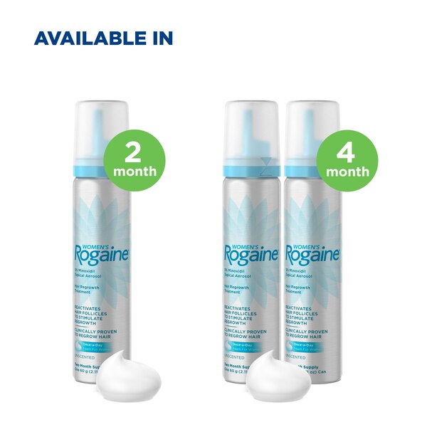 Rogaine Women's 5% Minoxidil Foam for Hair Regrowth