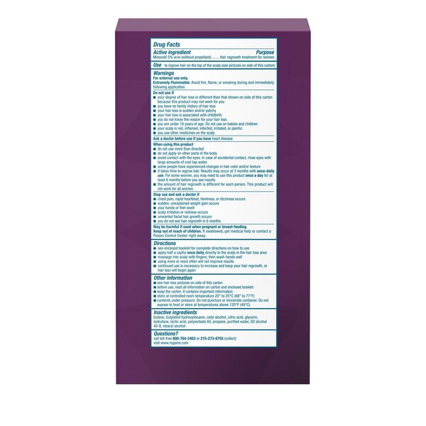 Rogaine Women's 5% Minoxidil Foam for Hair Regrowth
