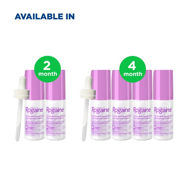 Rogaine Women's 2% Minoxidil Solution for Hair Regrowth