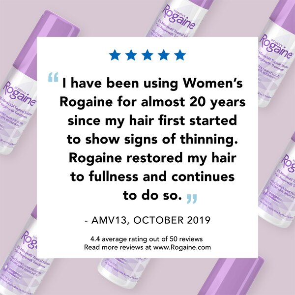 Rogaine Women's 2% Minoxidil Solution for Hair Regrowth