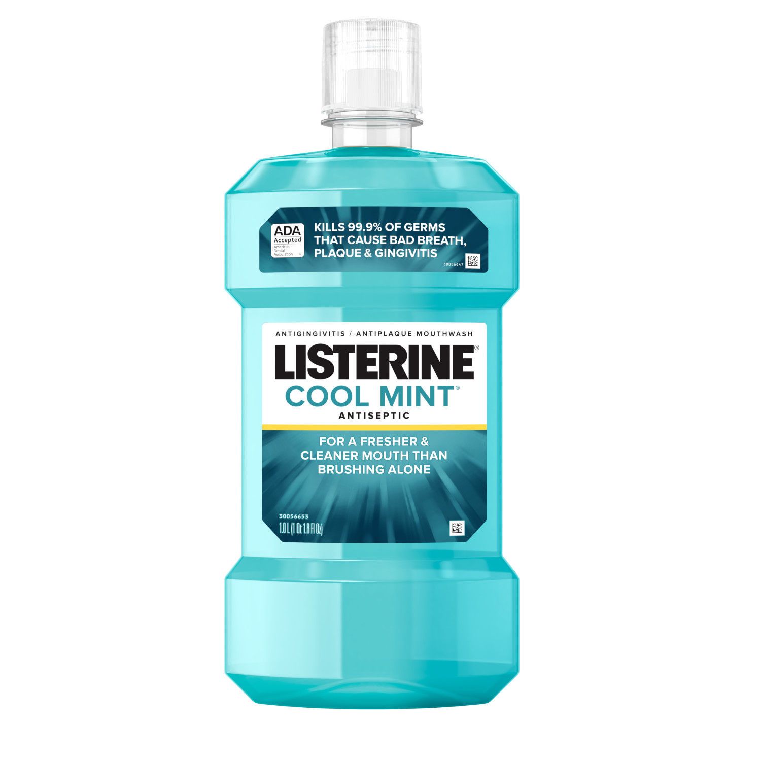 Listerine - Enjuague bucal antiséptico para el mal aliento, la placa y la gingivitis, Cool Mint