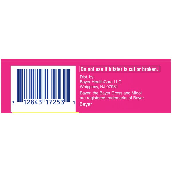 Midol Complete Menstrual Pain Relief Gelcaps with Acetaminophen, 24 Count