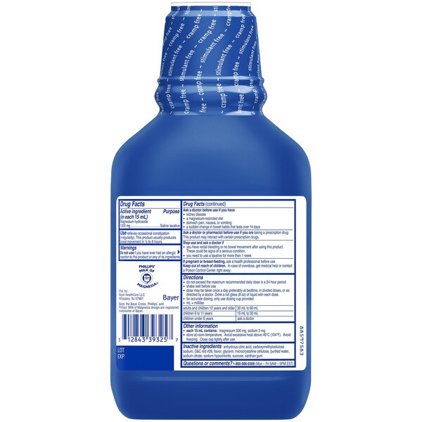 Phillips' Milk Of Magnesia Gentle Overnight Relief Liquid