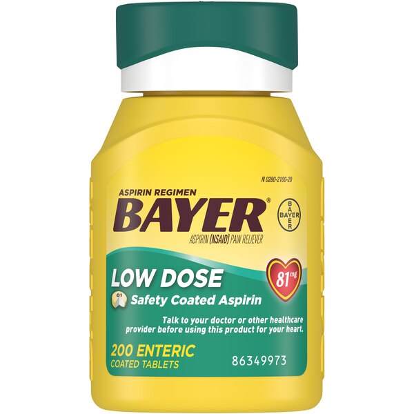 Bayer Low Dose Aspirin 81 MG Enteric Coated Talblets