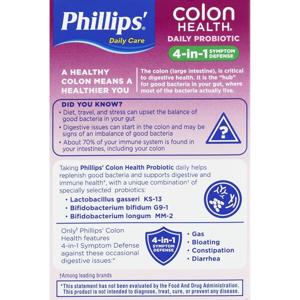 Phillips' Colon Health Probiotic Supplement Capsules