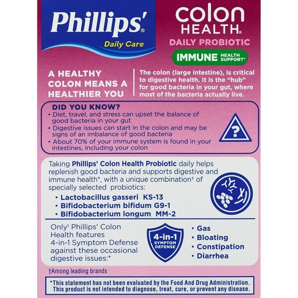 Phillips Colon Health Probiotic Supplement Capsules, 45CT