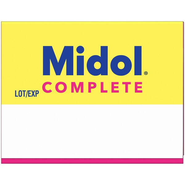 Midol Complete Menstrual Pain Relief Acetaminophen Caplets