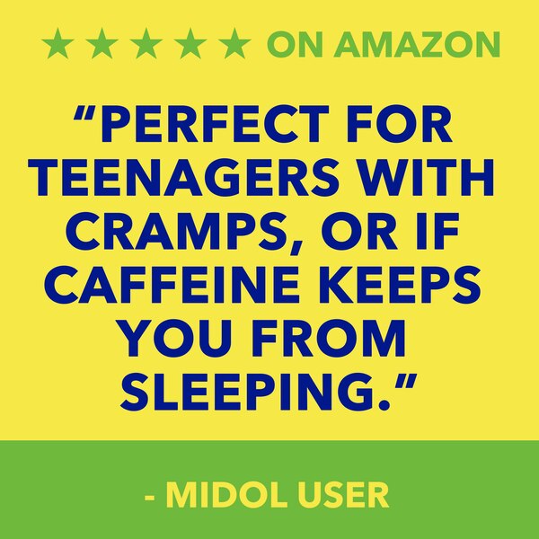 Midol Complete Caffeine Free Menstrual Pain Relief Acetaminophen Caplets, 24 CT