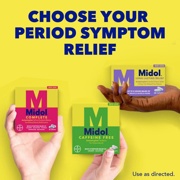 Midol Long Lasting Relief Capsules, 650 mg, 20 CT