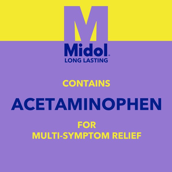 Midol Long Lasting Relief Capsules, 650 mg, 20 CT