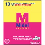 Midol Complete On the Go Menstrual Pain Relief Acetaminophen Caplets, 10 CT, thumbnail image
