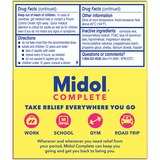 Midol Complete On the Go Menstrual Pain Relief Acetaminophen Caplets, 10 CT, thumbnail image