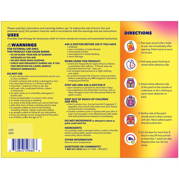 Midol Heat Vibes Menstrual Heat Patches, 3 CT