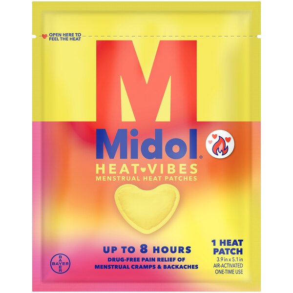 Midol Heat Vibes Menstrual Heat Patches, 3 CT