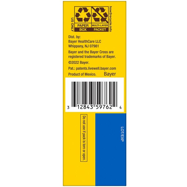 Bayer Rapid Relief Powder Packs, Raspberry