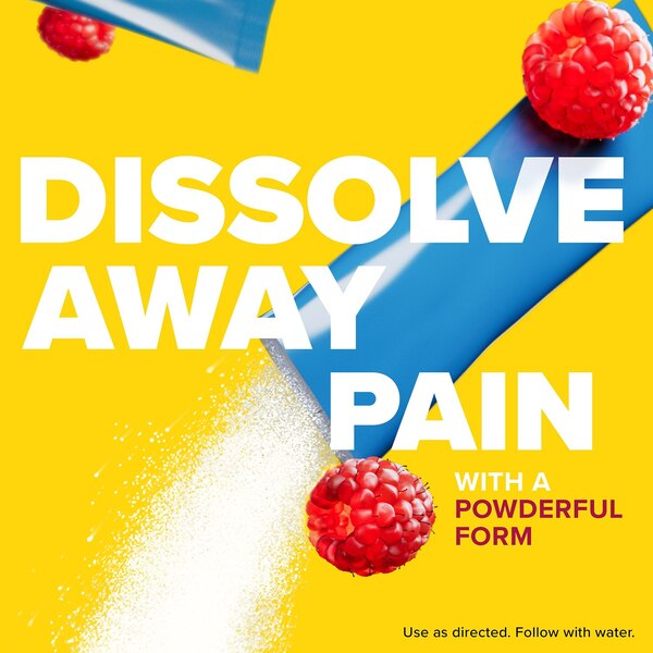 Bayer Rapid Relief Powder Packs, Raspberry