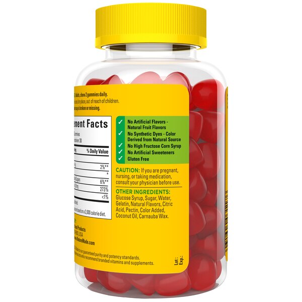 Nature Made Extra Strength Zinc  Gummies, 30 mg, 60 CT
