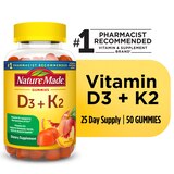 Nature Made Vitamin D3 K2 Gummies, Vitamin D 5000 IU per serving, Bone & Immune Support, 50 CT, thumbnail image 2 of 14