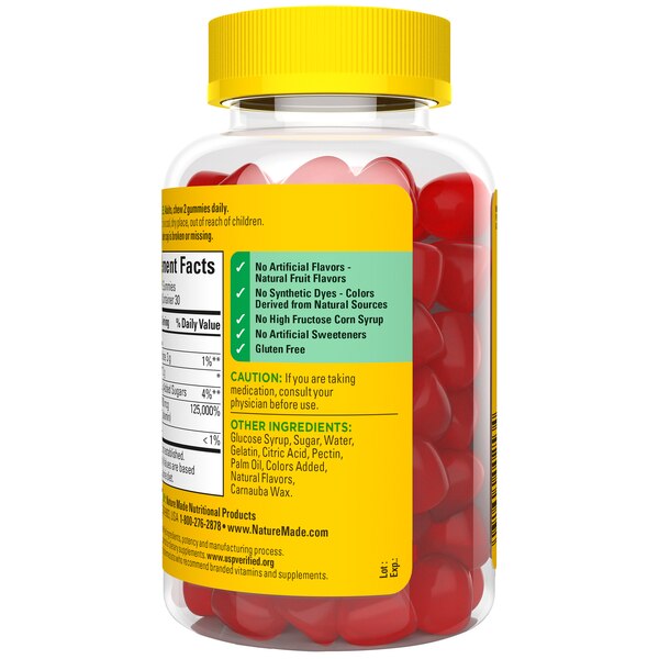 Nature Made Extra Strength Vitamin B12 Gummies, 3000 mcg per serving, 60 CT