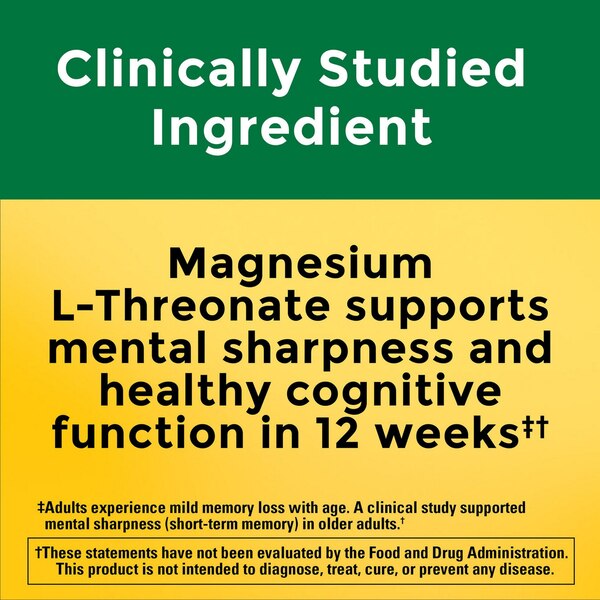 Nature Made Magnesium L-Threonate Capsules, 60 CT