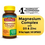 Nature Made Magnesium Complex with Vitamin D and Zinc Capsules, Blended Magnesium Supplement, 60 CT, thumbnail image
