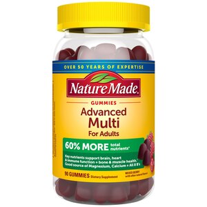 Nature Made Advanced Multivitamin Gummies with Magnesium Citrate, Calcium & 8 B Vitamins, 90 CT